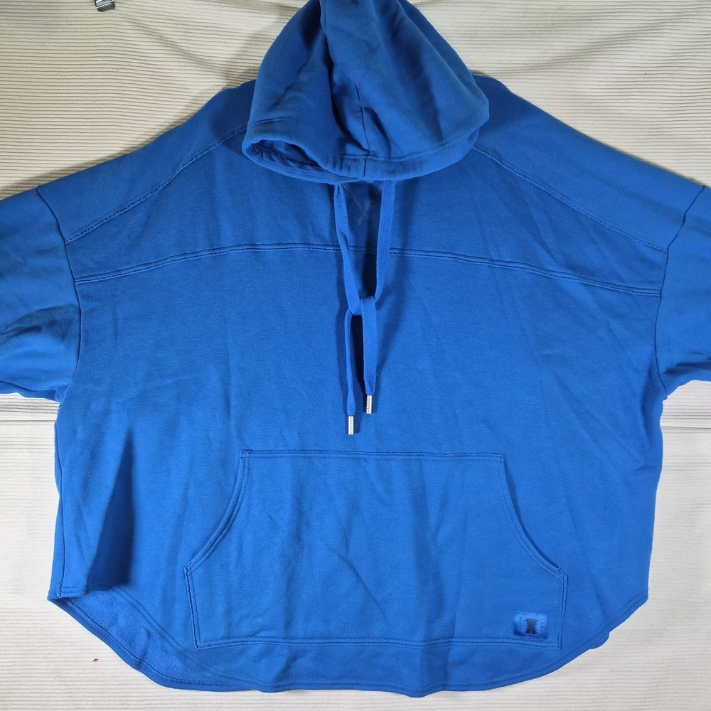 Savage X Fenty Hoodie 3X Blue Oversized Pullover Rihanna Plus Size Streetwear
